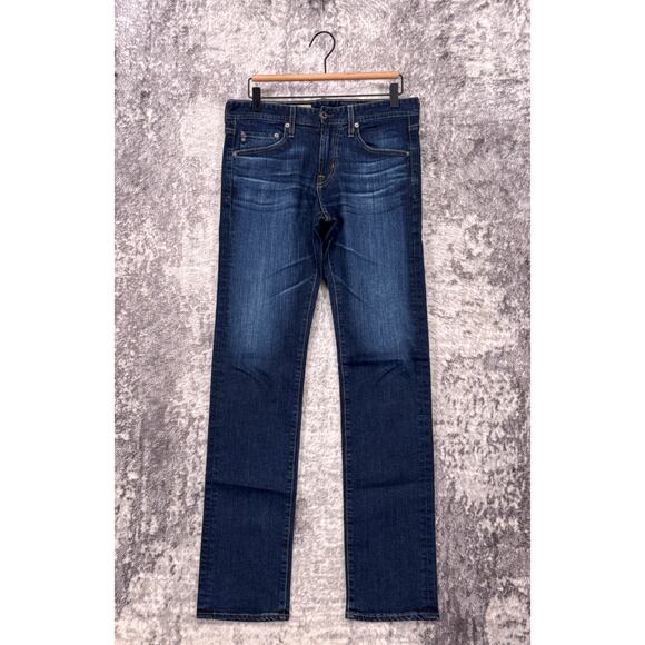 Adriano Goldschmied AG Jeans 29 x 33 Mens Matchbo Slim Straight Dark Wash Denim